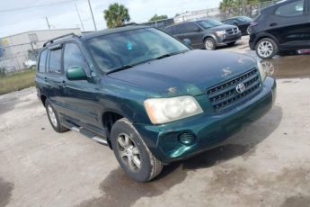 JTEGF21A910004626 | 2001 Toyota highlander v6 (a4)