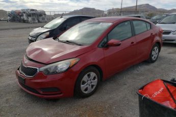 KNAFX4A6XG5523715 | 2016 KIA FORTE LX