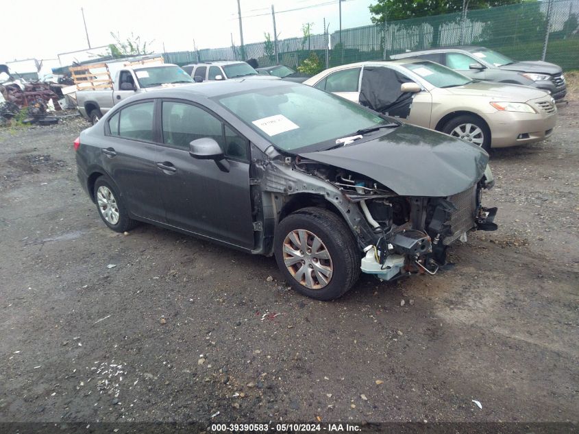 19XFB2F54CE373265 | 2012 HONDA CIVIC