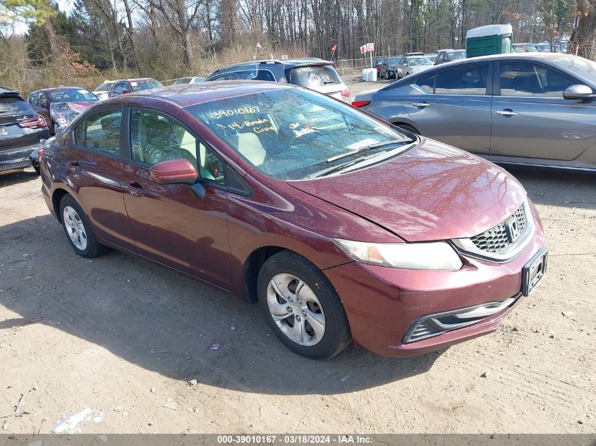 19XFB2F55EE201233 | 2014 HONDA CIVIC