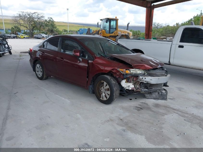 19XFB2F58CE022536 | 2012 HONDA CIVIC