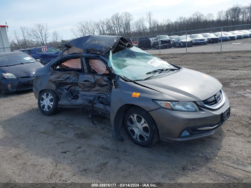 19XFB4F3XDE202385 | 2013 HONDA CIVIC HYBRID