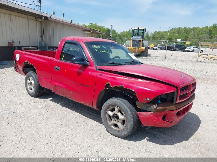 1B7FL26X7WS506973 | 1998 DODGE DAKOTA