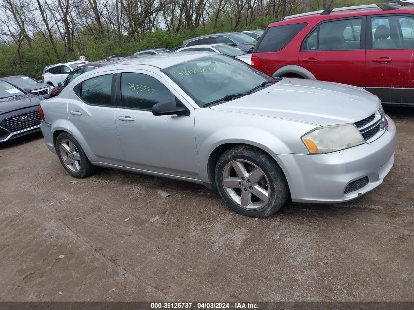 1C3CDZAB9CN141716 | 2012 DODGE AVENGER