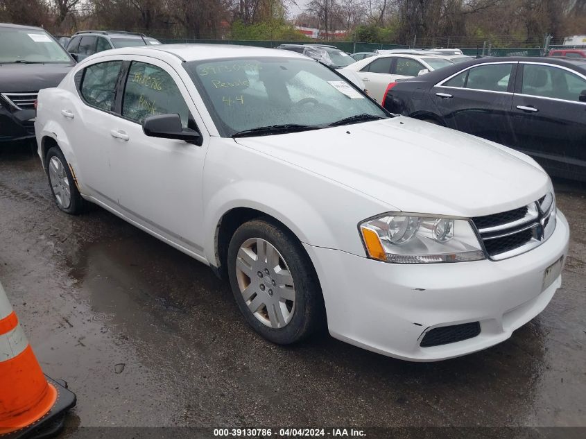 1C3CDZABXCN310495 | 2012 DODGE AVENGER