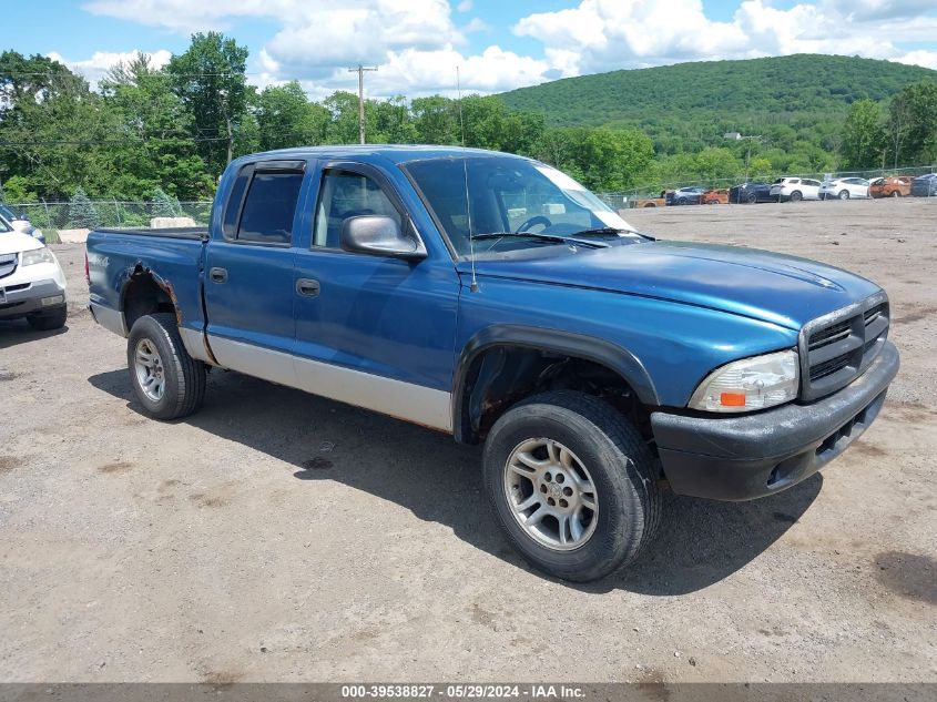 1D7HG48N54S632689 | 2004 DODGE DAKOTA