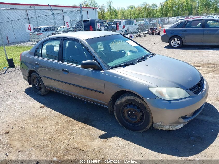 1HGES16355L009047 | 2005 HONDA CIVIC