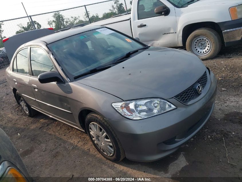 1HGES16555L023466 | 2005 HONDA CIVIC