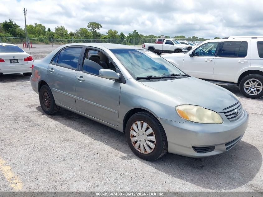 1NXBR32E43Z022391 | 2003 TOYOTA COROLLA