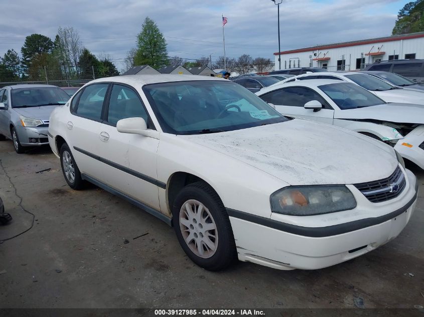 2G1WF52E049269683 | 2004 CHEVROLET IMPALA