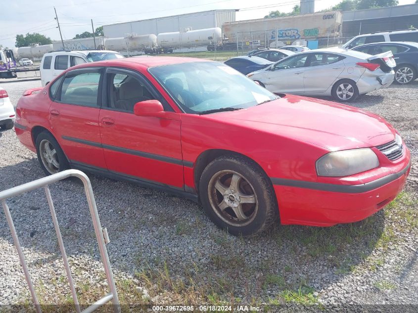 2G1WF52E319303398 | 2001 CHEVROLET IMPALA