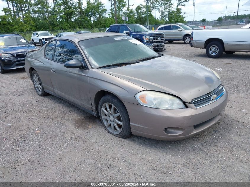 2G1WJ15K869227466 | 2006 CHEVROLET MONTE CARLO