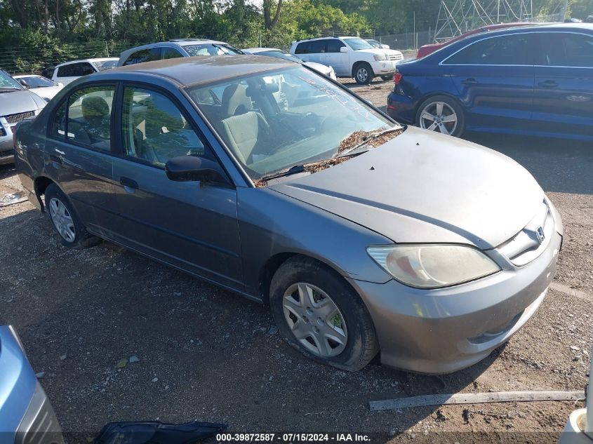 2HGES16405H560993 | 2005 HONDA CIVIC