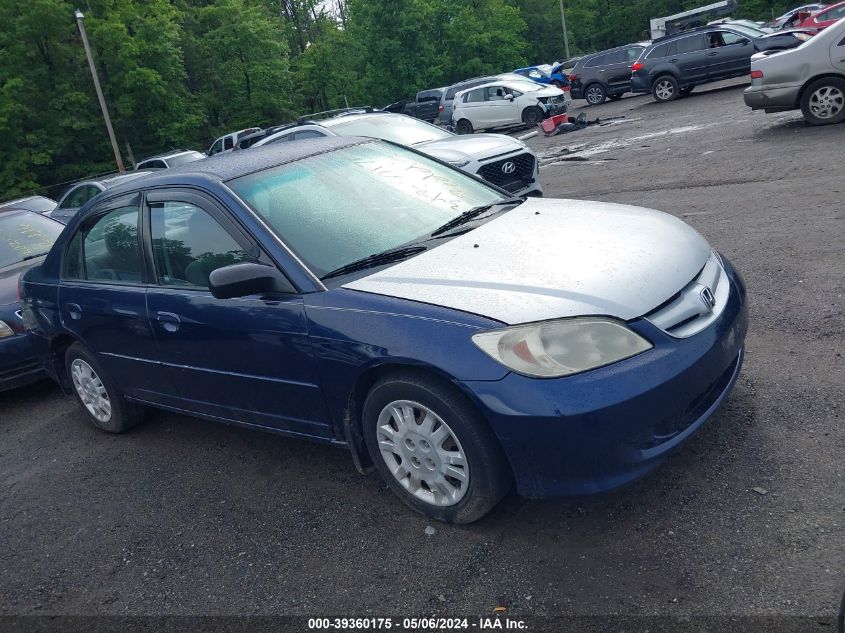 2HGES16504H607611 | 2004 HONDA CIVIC