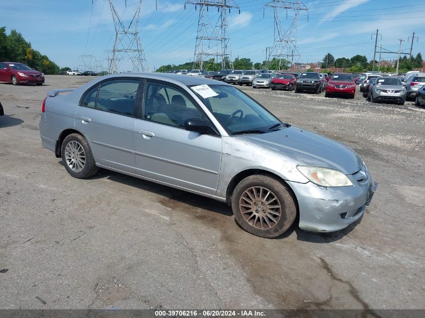 2HGES16555H613633 | 2005 HONDA CIVIC