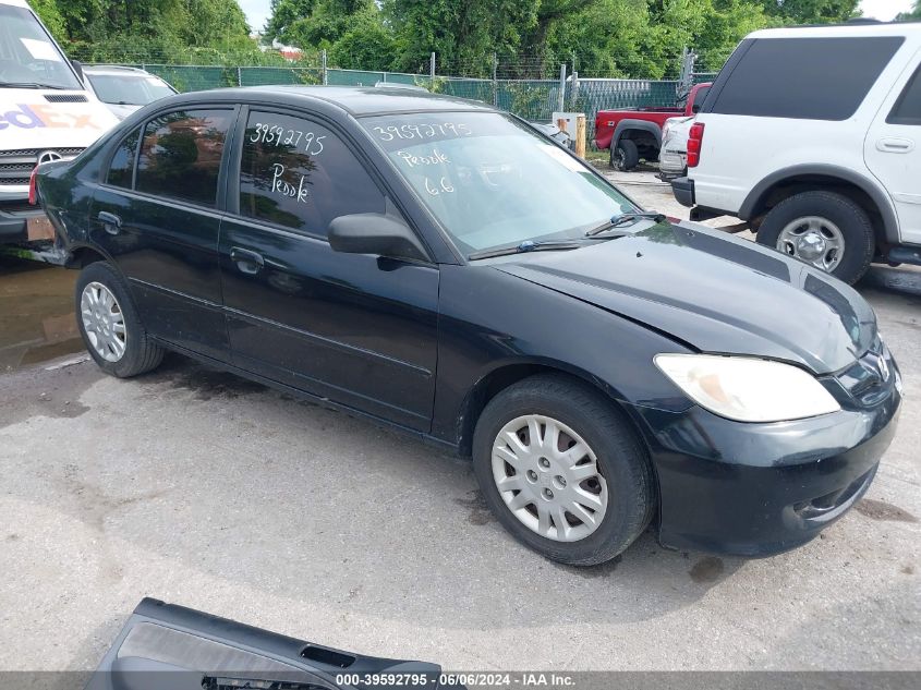 2HGES16564H592029 | 2004 HONDA CIVIC