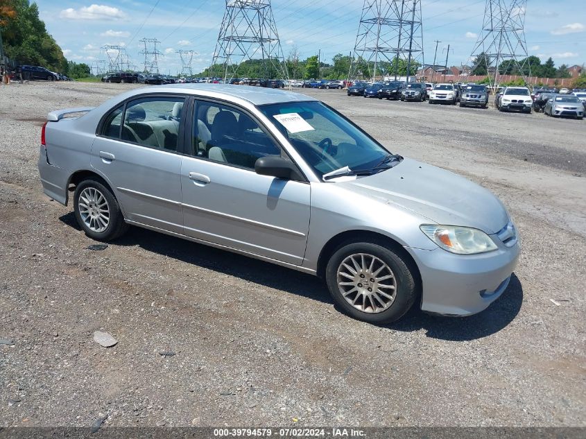 2HGES16565H590380 | 2005 HONDA CIVIC