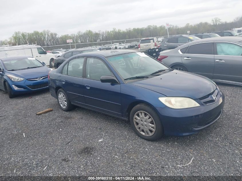 2HGES165X5H534684 | 2005 HONDA CIVIC