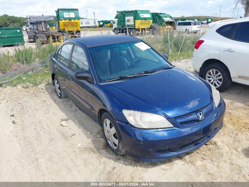 2HGES16694H626229 | 2004 HONDA CIVIC