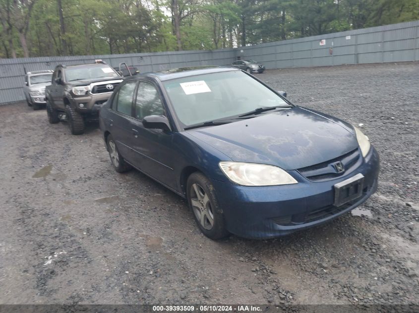 2HGES26704H592938 | 2004 HONDA CIVIC