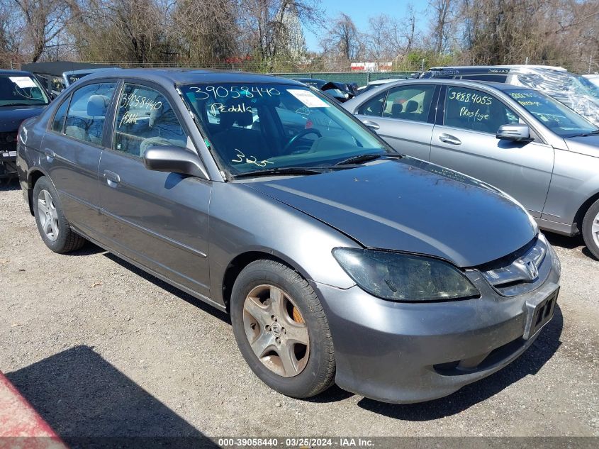 2HGES26765H612627 | 2005 HONDA CIVIC