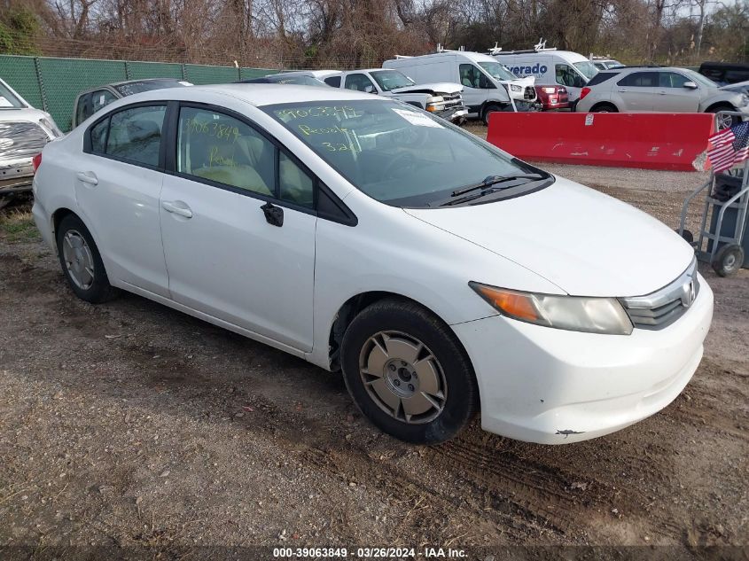 2HGFB2F67CH324270 | 2012 HONDA CIVIC