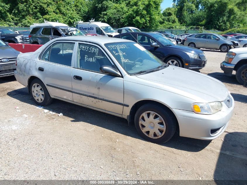 2T1BR12E71C425753 | 2001 TOYOTA COROLLA