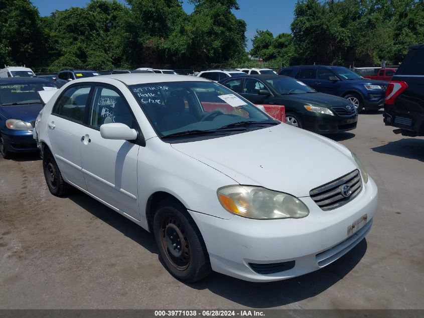 2T1BR32E33C091543 | 2003 TOYOTA COROLLA