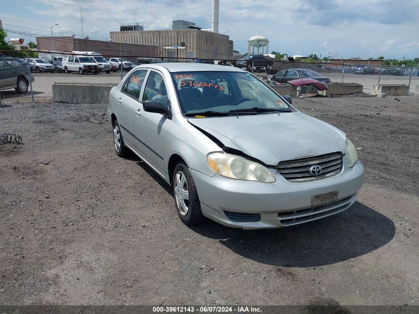 2T1BR32E53C101943 | 2003 TOYOTA COROLLA