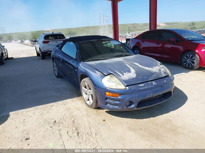 4A3AE45G13E084465 | 2003 MITSUBISHI ECLIPSE SPYDER