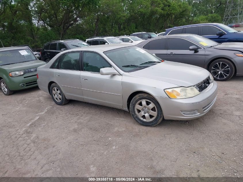 4T1BF28B83U320765 | 2003 TOYOTA AVALON