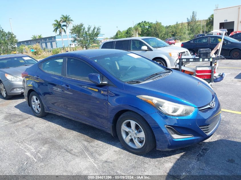 5NPDH4AE4FH601712 | 2015 HYUNDAI ELANTRA