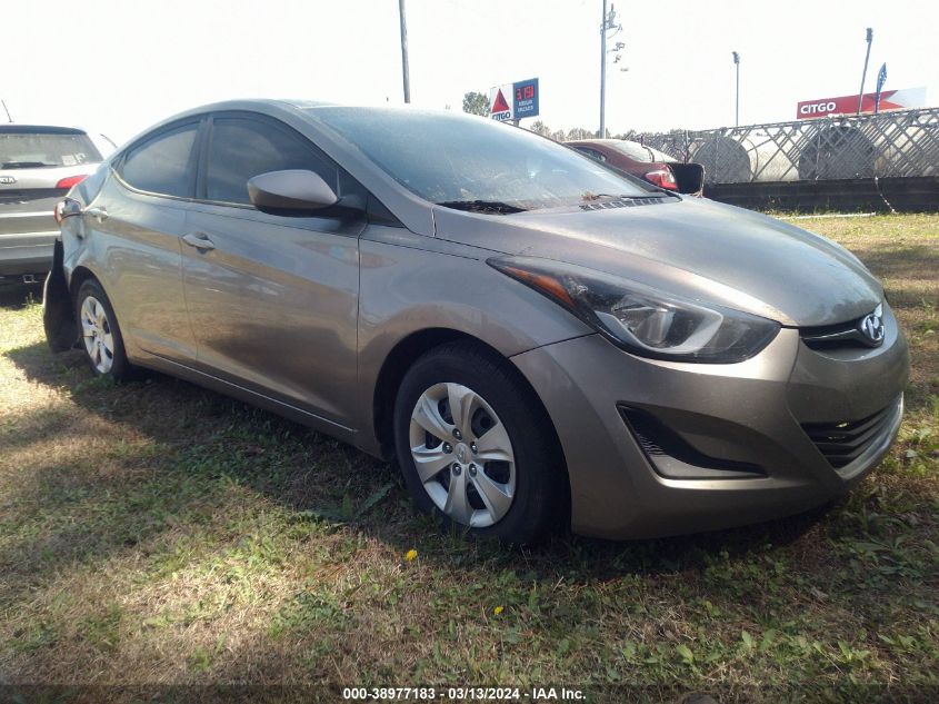 5NPDH4AE5GH787519 | 2016 HYUNDAI ELANTRA