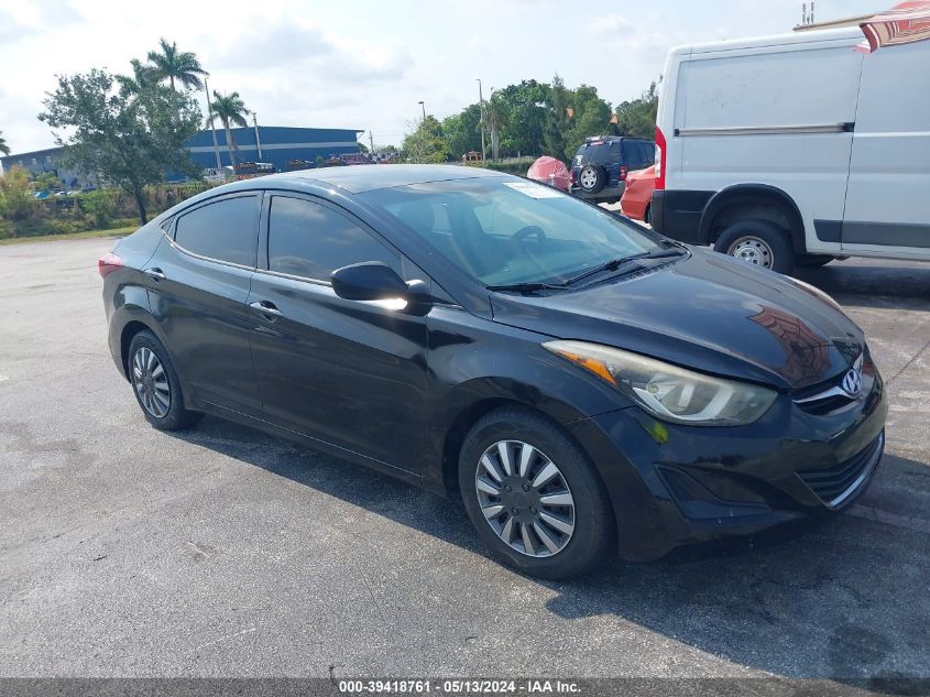 5NPDH4AE6GH738720 | 2016 HYUNDAI ELANTRA