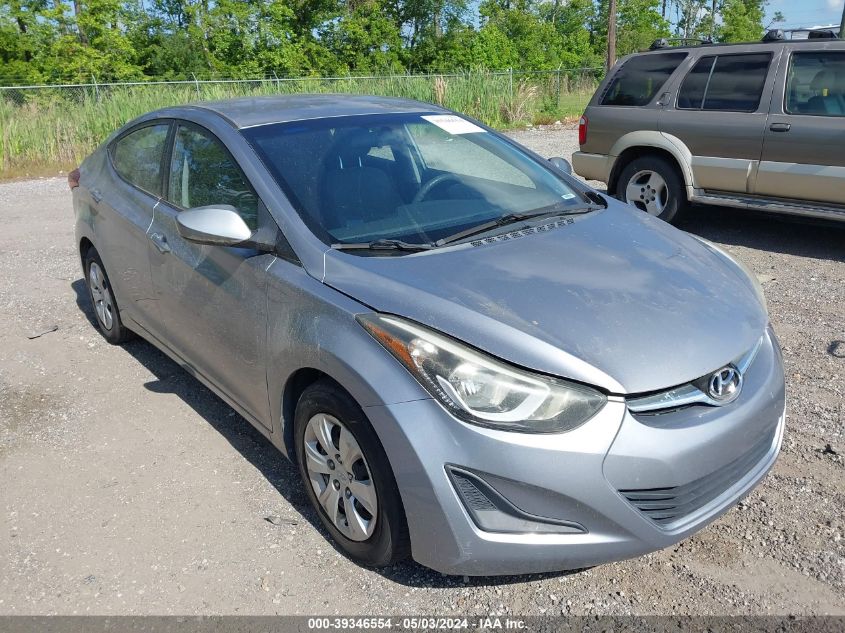 5NPDH4AE9GH700978 | 2016 HYUNDAI ELANTRA