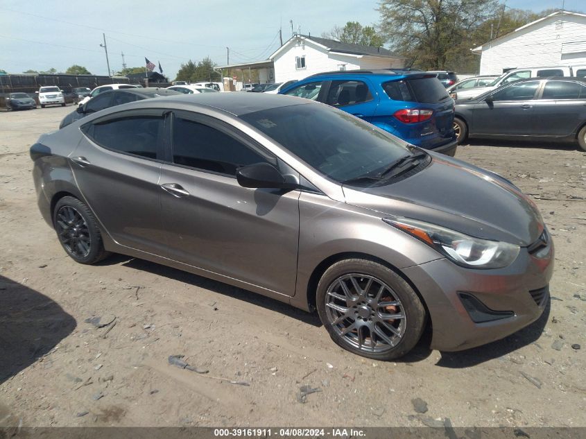 5NPDH4AEXGH690204 | 2016 HYUNDAI ELANTRA