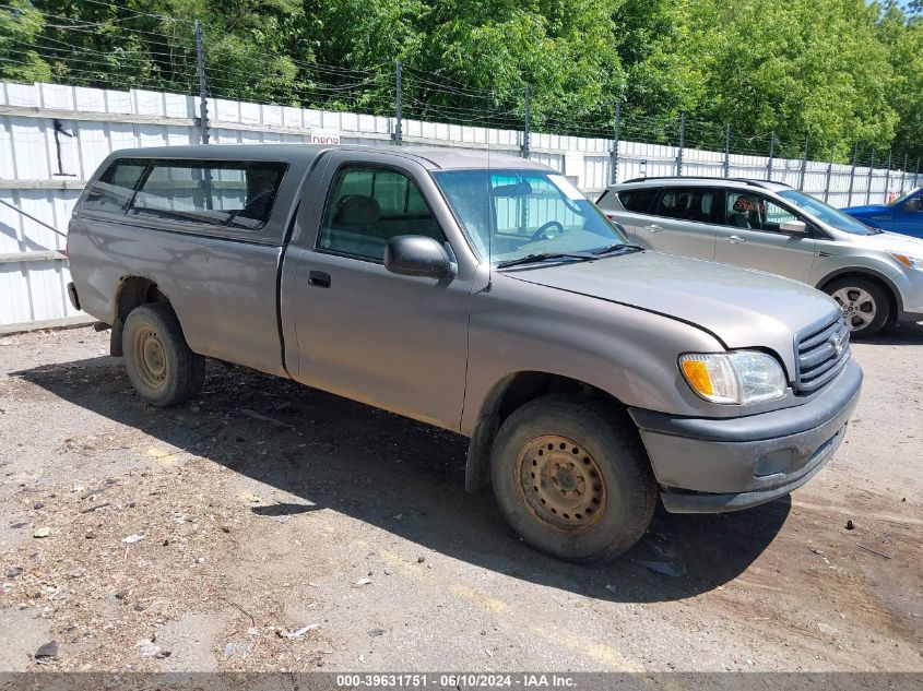 5TBJN32112S289752 | 2002 TOYOTA TUNDRA