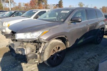 5TDBZRFH1HS475259 | 2017 TOYOTA HIGHLANDER