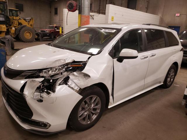 5TDYRKEC7NS076875 | 2022 TOYOTA SIENNA XLE