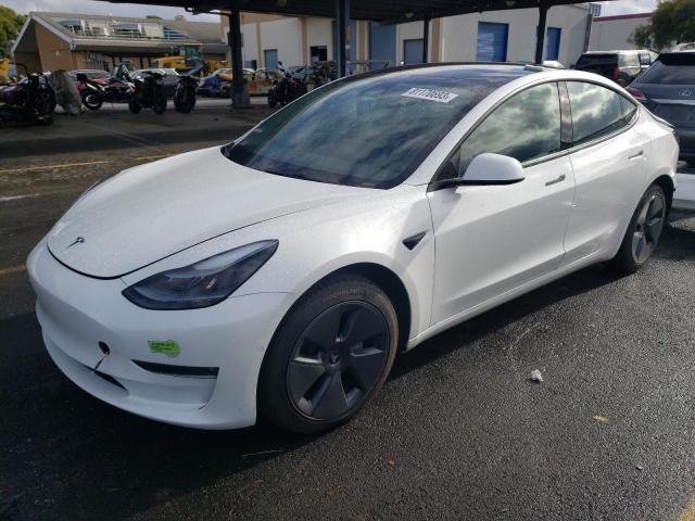 5YJ3E1EB7NF256630 | 2022 TESLA MODEL 3