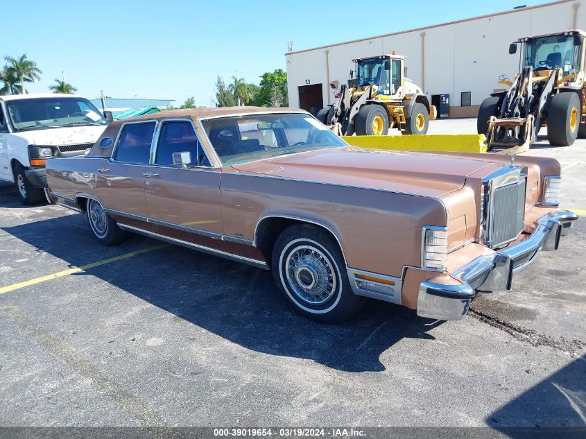 8Y82A956079       | 1978 LINCOLN CONTINENTAL