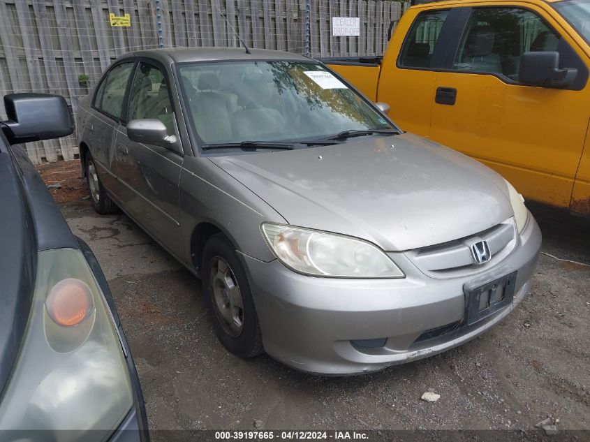 JHMES96625S015402 | 2005 HONDA CIVIC HYBRID