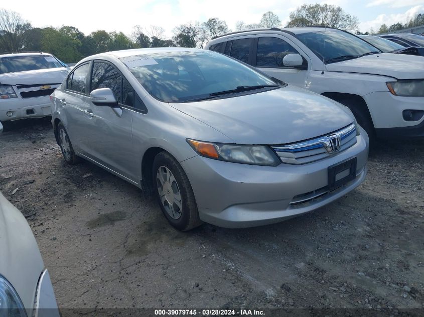 JHMFB4F28CS007919 | 2012 HONDA CIVIC HYBRID