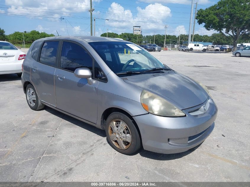 JHMGD38407S029944 | 2007 HONDA FIT