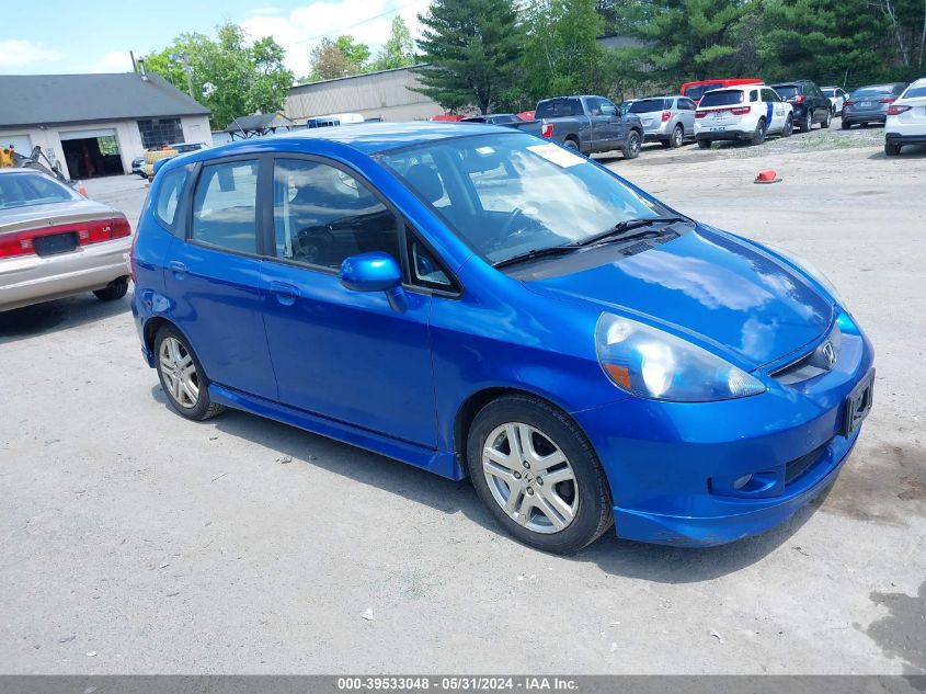 JHMGD38628S019192 | 2008 HONDA FIT