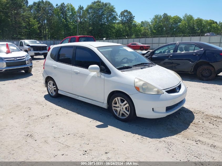 JHMGD38677S052090 | 2007 HONDA FIT