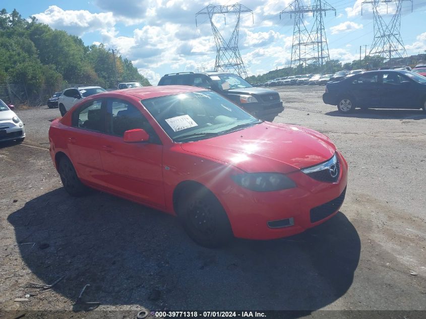 JM1BK12F681793322 | 2008 MAZDA MAZDA3