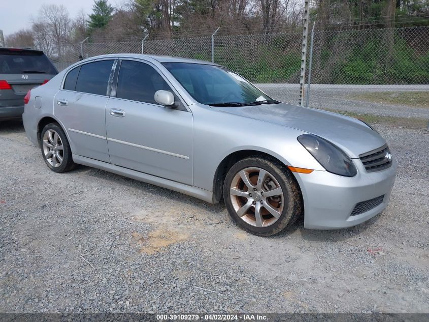 JNKCV51E96M505380 | 2006 INFINITI G35