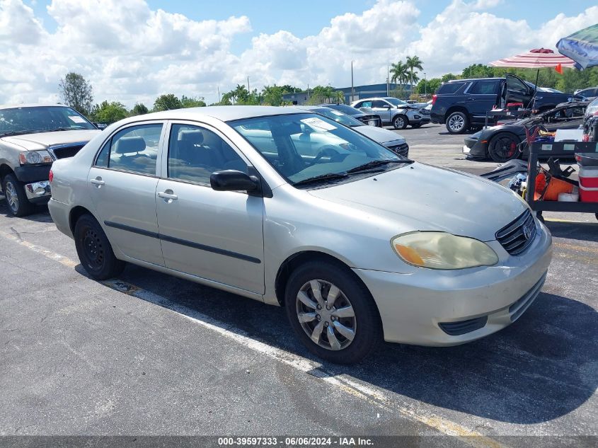 JTDBR32EX30009785 | 2003 TOYOTA COROLLA