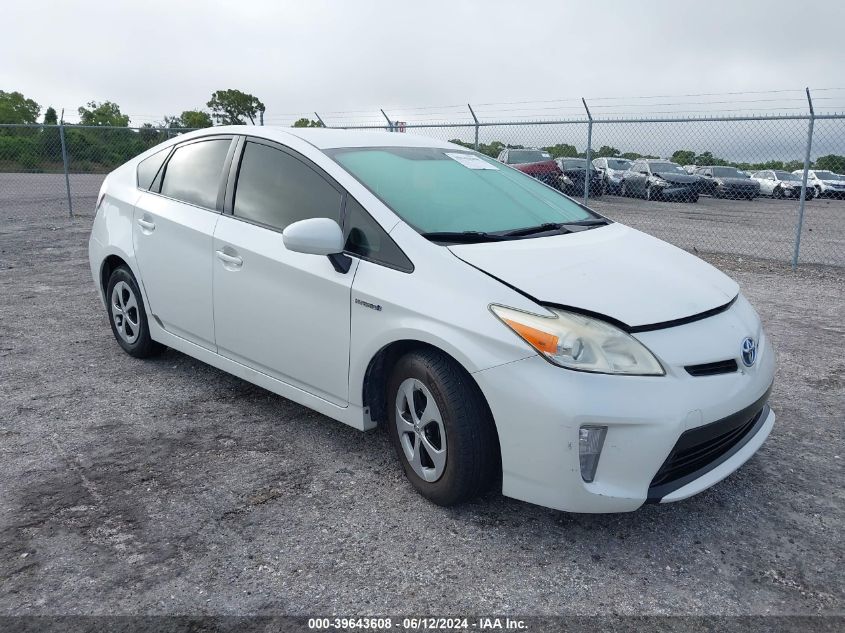 JTDKN3DUXE0372607 | 2014 TOYOTA PRIUS